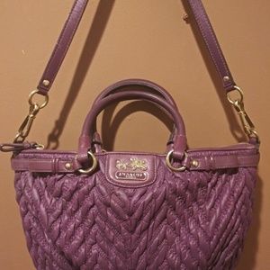 Rare Purple Authentic Coach Est 1941 Handbag Purse